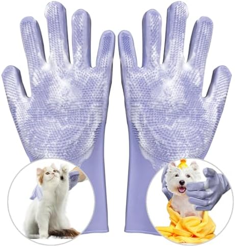 2-in-1 Silicone Pet Grooming & Bathing Glove – Deep Clean & Gentle Massage