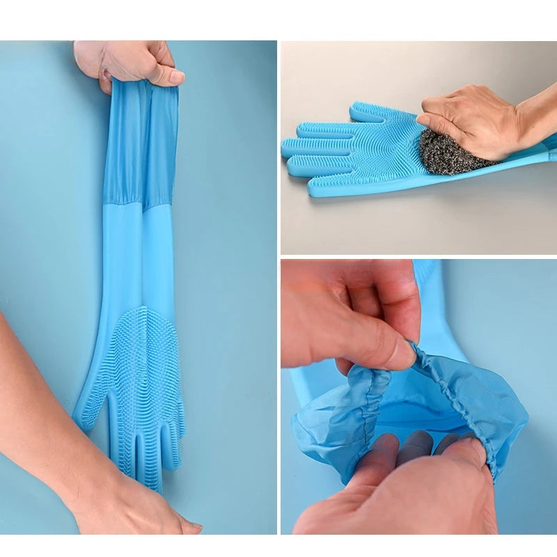 2-in-1 Silicone Pet Grooming & Bathing Glove – Deep Clean & Gentle Massage