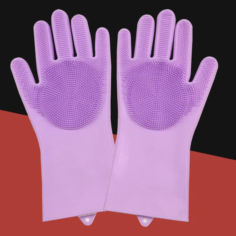 2-in-1 Silicone Pet Grooming & Bathing Glove – Deep Clean & Gentle Massage